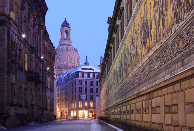 Sunset at Dresden street