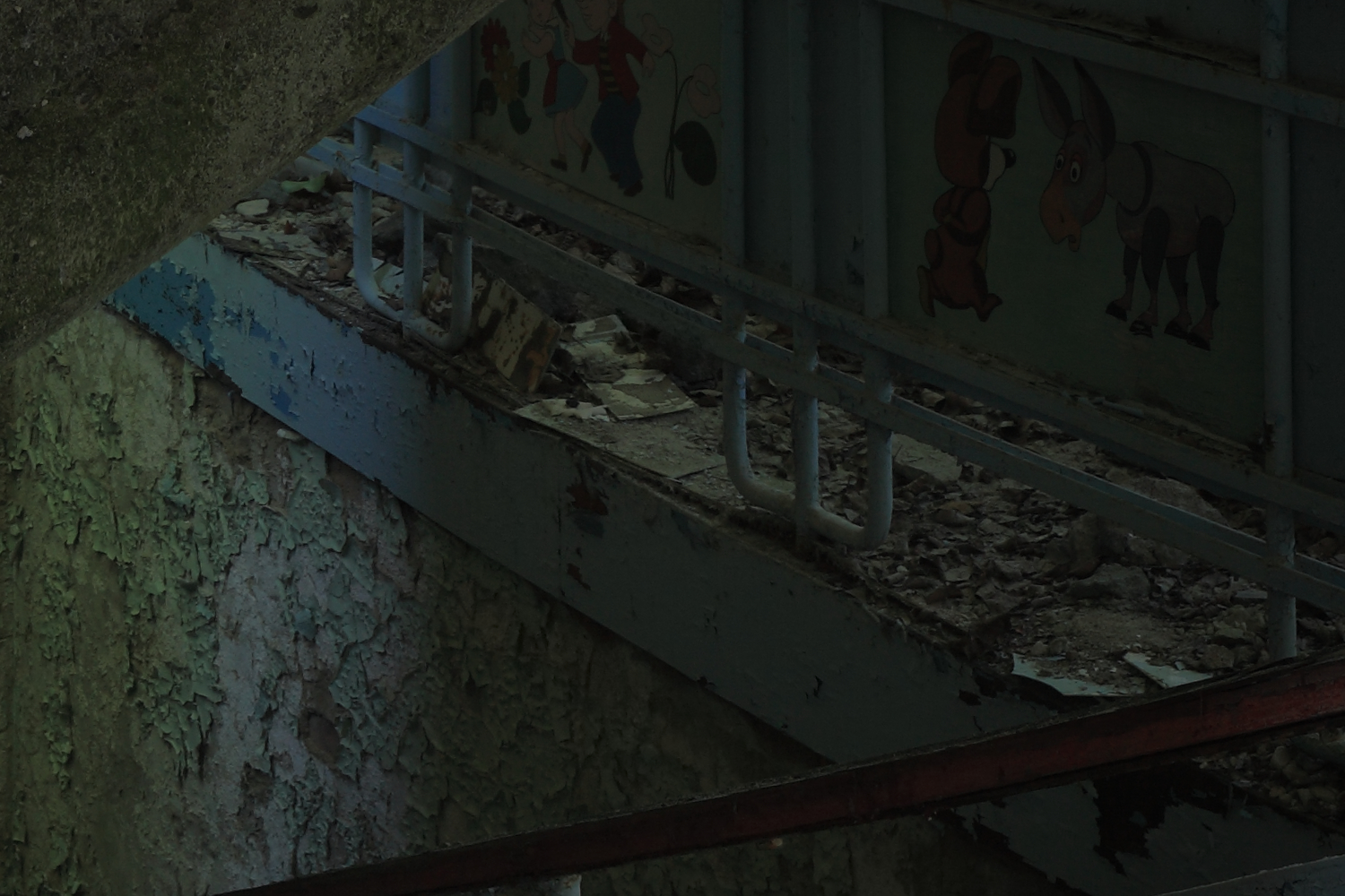 Fragment of #16. Ruined kindergarten 1, showing image detail.