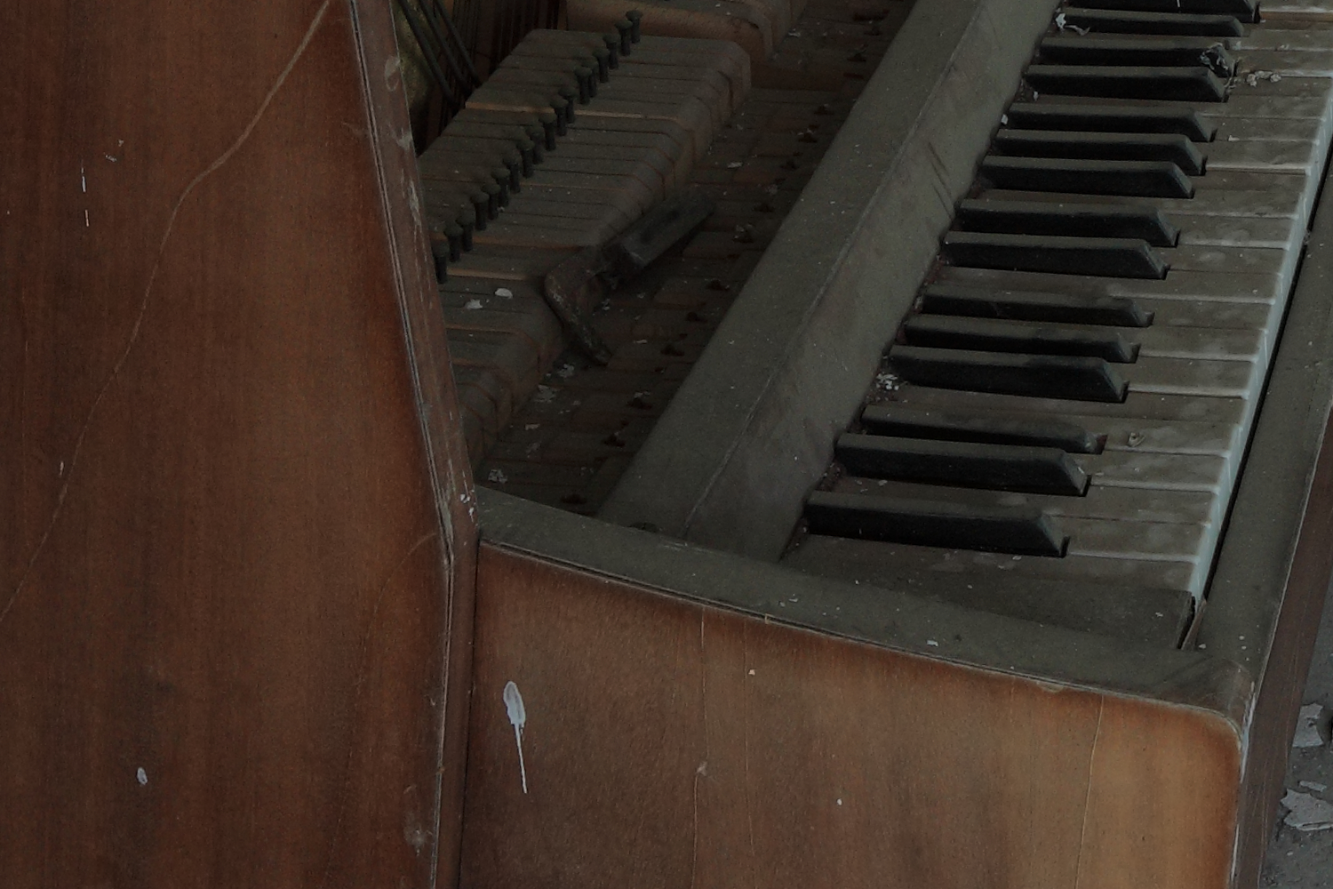 Fragment of #26. Mausoleum of pianos 1, showing image detail.